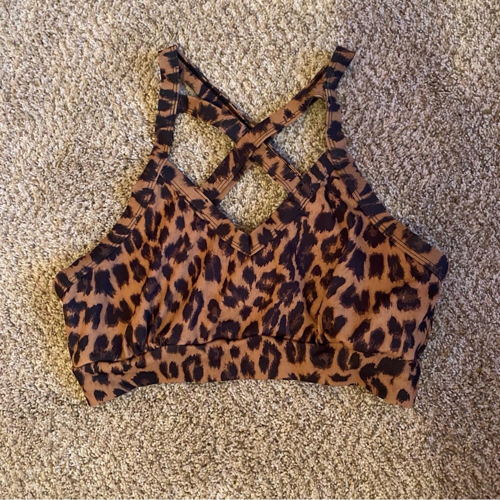 Leopard Print Strappy Fashion Bra